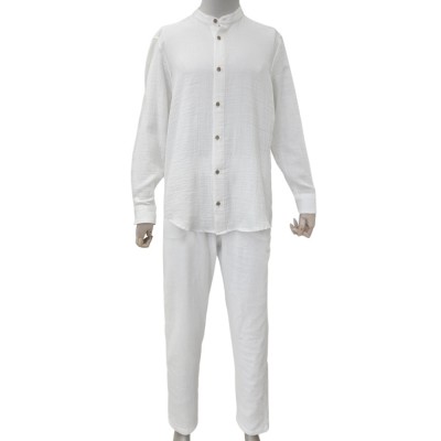 Müslin Takım Umre Kıyafeti Beyaz